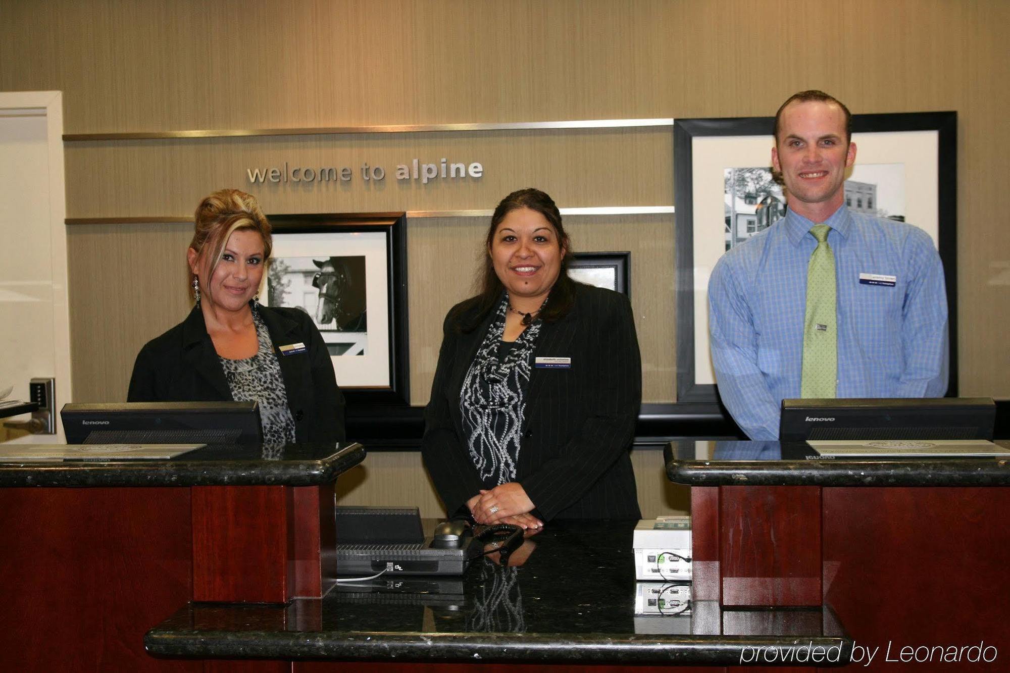 Hampton Inn Alpine Intérieur photo